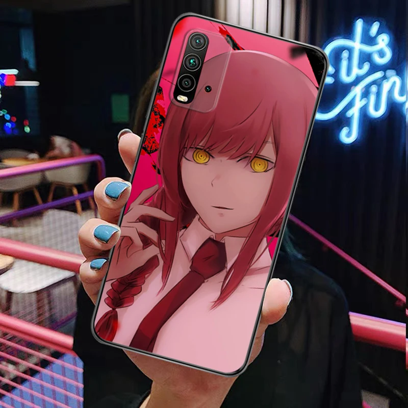 

Anime Chainsaw Man Painting Phone Case Redmi 9 9 Pro 9T 9A 9C Redmi Note 9 9S Pro Max Carcasa Cover Funda Silicone
