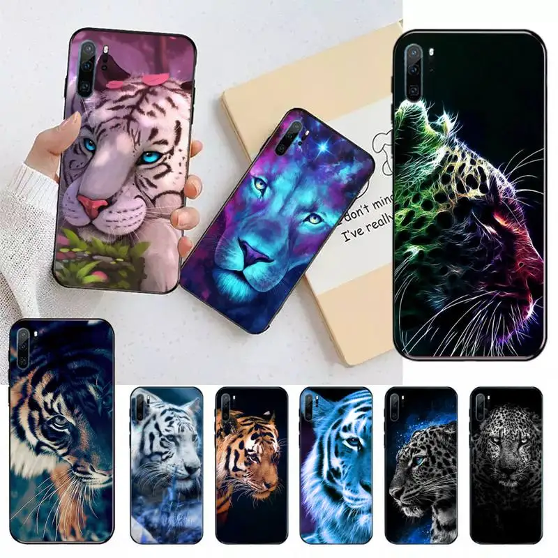 

Leopard tiger lion animal Phone Case For Huawei honor Mate 10 20 30 40 i 9 8 pro x Lite P smart 2019 nova 5t