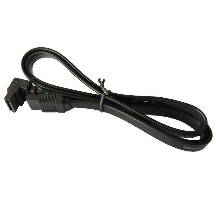 

1Pcs SATA3.0 serial hard disk data cable SATA III data cable 70CM elbow with shrapnel buckle