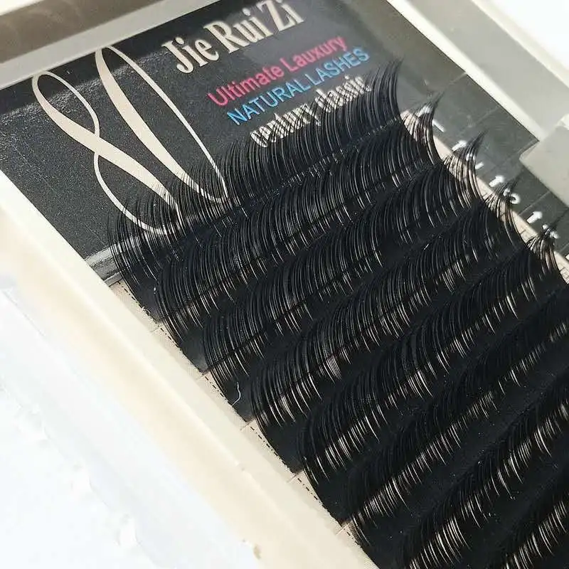 Шелковые Мягкие Накладные ресницы темно-коричневые индивидуальные смешанные