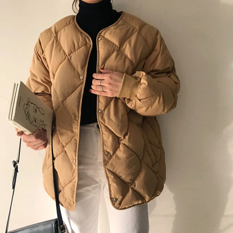 Осенне-зимняя женская куртка парка Mujer 2020 хлопок короткое Новое модное пальто