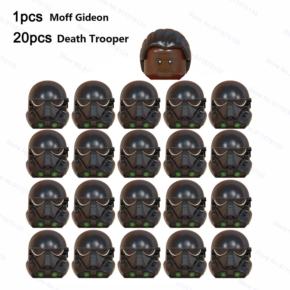 Moff Gideon-soldado de la muerte, 21 unids/lote, bloques de construcci&oacute;n, figuras de Star Wars, juguete de soldado-1