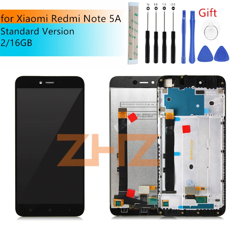 ЖК экран для XIAOMI Redmi Note 5A стандартный дигитайзер сенсорного экрана в сборе с