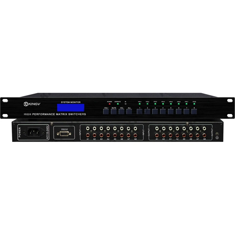 8x8 аудио регулятор громкости ler fader Control module stereo для matrix центральный