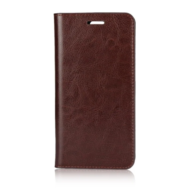 Coffee OEEKOI Crazy Horse кожаный бумажник флип чехол для sony Xperia XA3 Ultra/XA3/XA2 Plus/XZ3/Z5/Z5 Premium/Z5 Compact/XZS/XZ2 - Color: Coffee