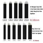 Иглы для перманентного макияжа, 0,18 мм, 50 шт.