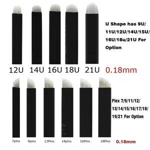 Иглы для перманентного макияжа, 0,18 мм, 50 шт.