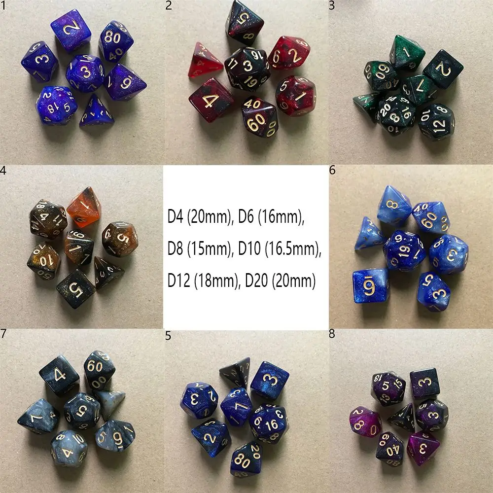 Для TRPG DND игровой аксессуар многогранные товары для вечеринок набор кубиков