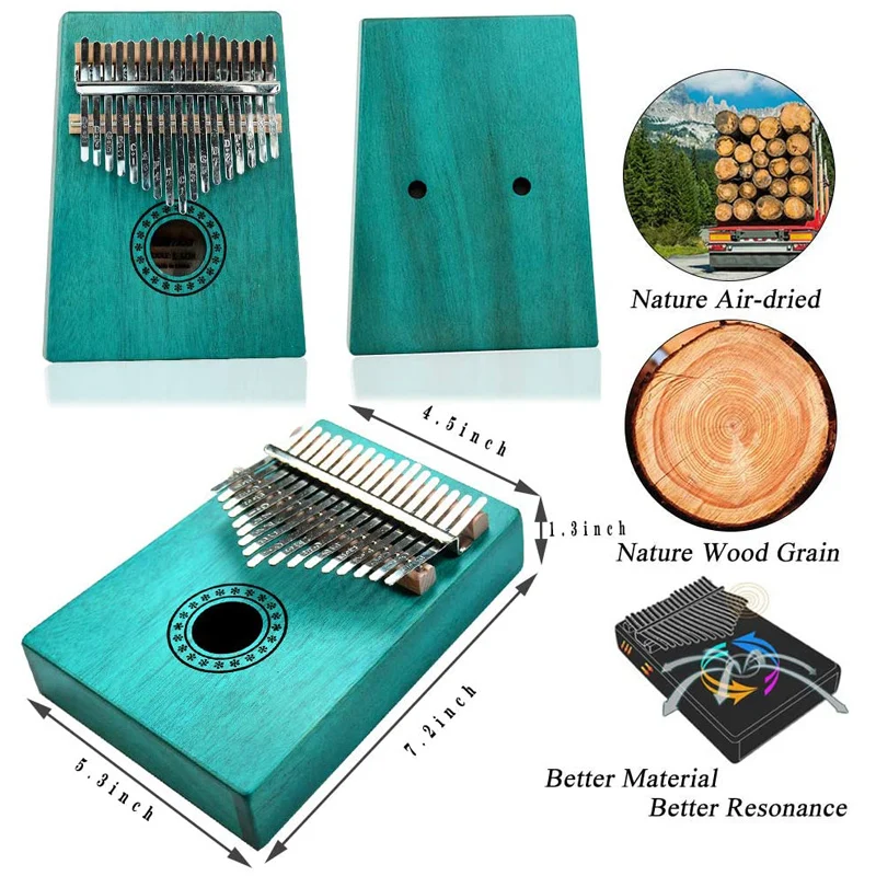 Kalimba 17 клавиш красное дерево большой палец пианино Mbira музыкальный автомат