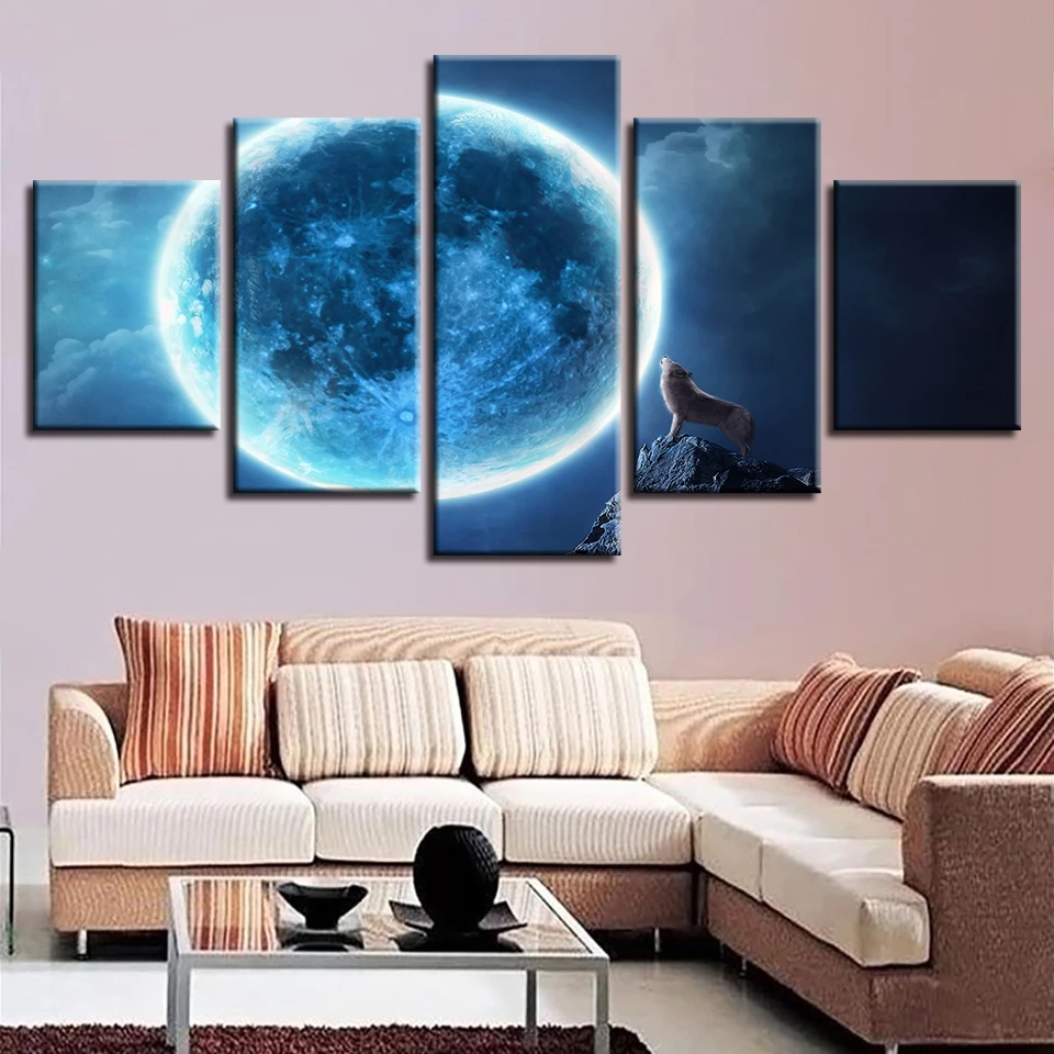 Spaceman земля Юпитер Венера Солнце Луна и Вселенная 5 шт. настенные картины для