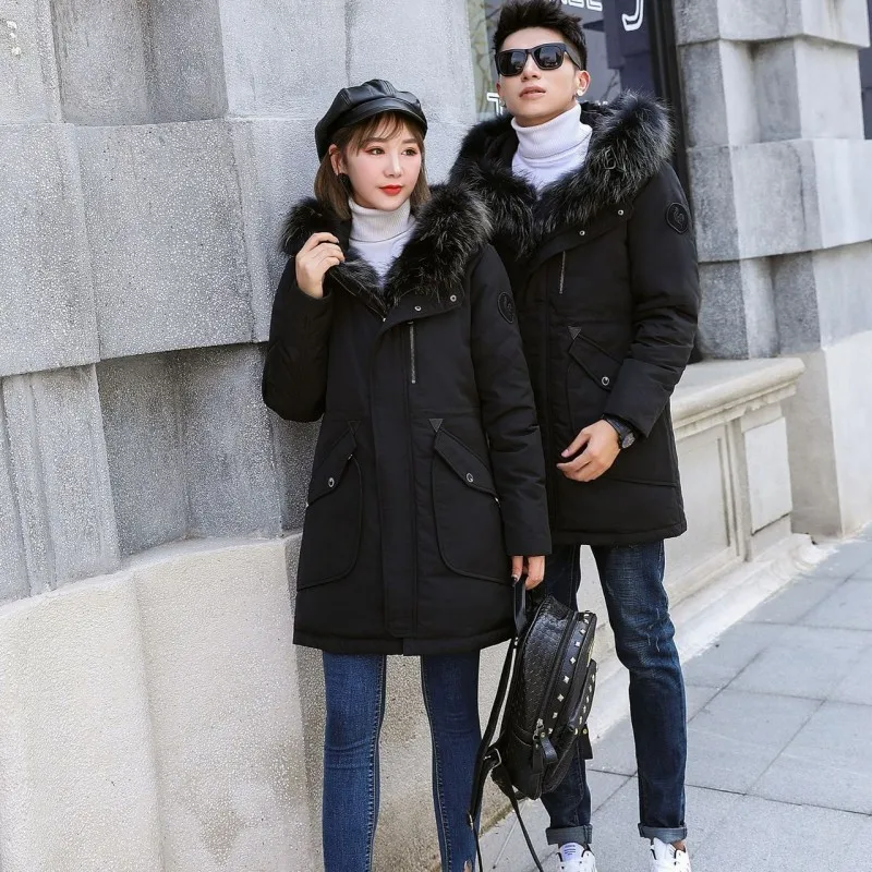 

Высококачественная Зимняя Мужская парка с подкладкой из меха, с капюшоном, мотоциклетное ветрозащитное пальто, размера плюс 5XL, пуховик уни...