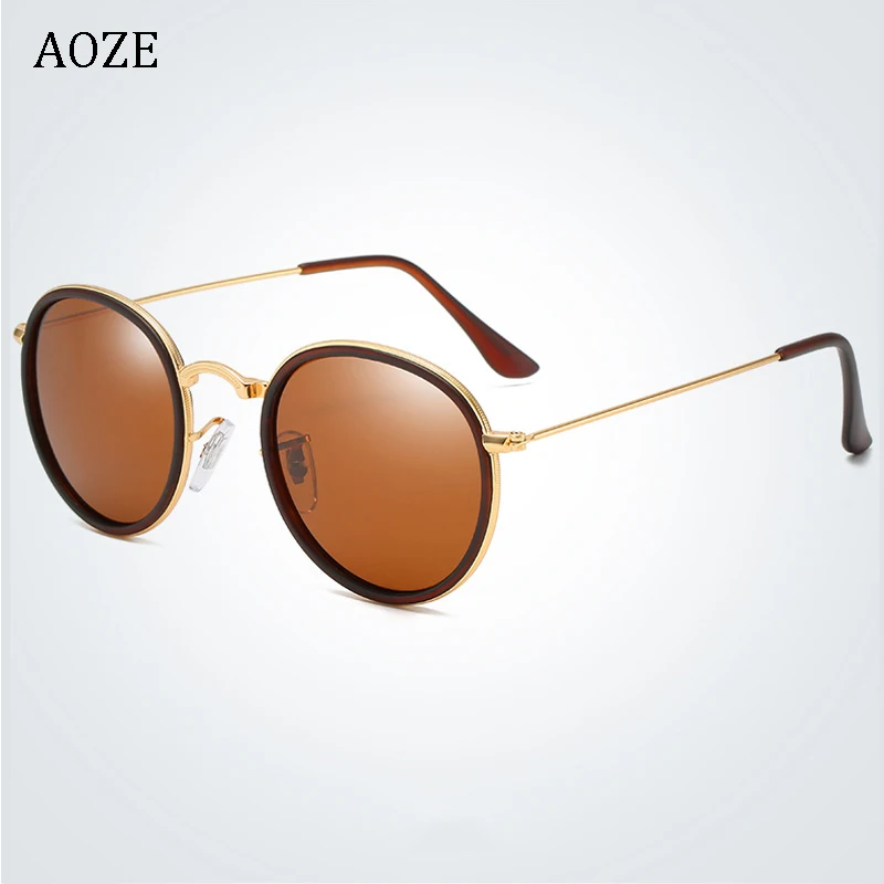 AOZE мужские и женские солнцезащитные очки с поляризационными линзами Винтажные