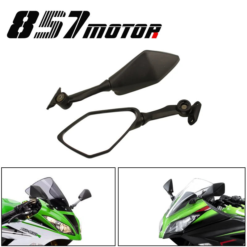 

Motorcycle Side Rear View Rearview Mirrors For Kawasaki Ninja 300R/EX300 ABS Ninja ZX-6R 636 ZX6R 2013 2014 2015