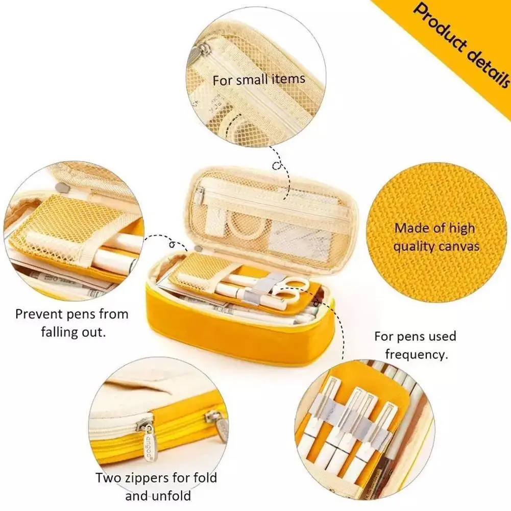 

Macaron Color Pencil Case, Easy To Carry, Outdoor Color Changeable Case Matching And Pencil M1J8