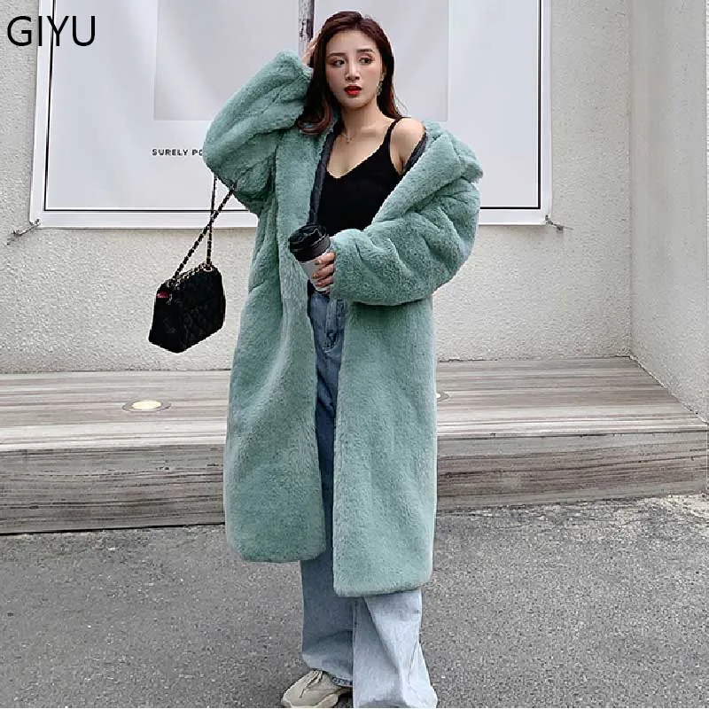 Новая зимняя куртка кардиган из искусственного меха для женщин большие размеры