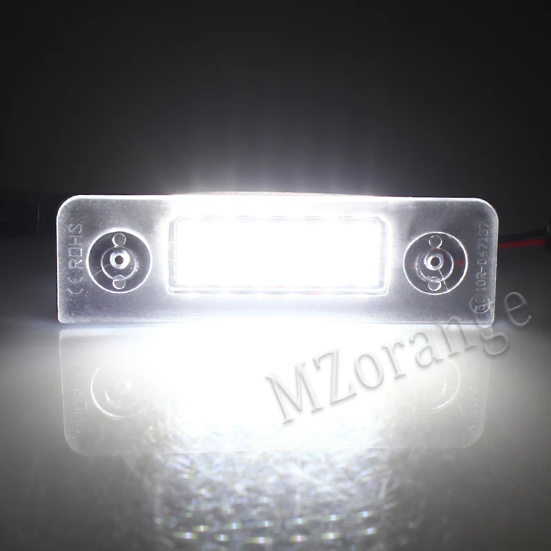

MZORANGE LED License Plate Light For SKODA Octavia Mk2 1Z A5 Facelift Roomster 5J Number Lamps Car Number License Plate Lamp