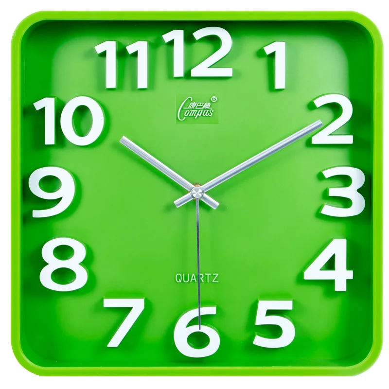 Большие настенные часы с современным дизайном бесшумные стоячие квадратные