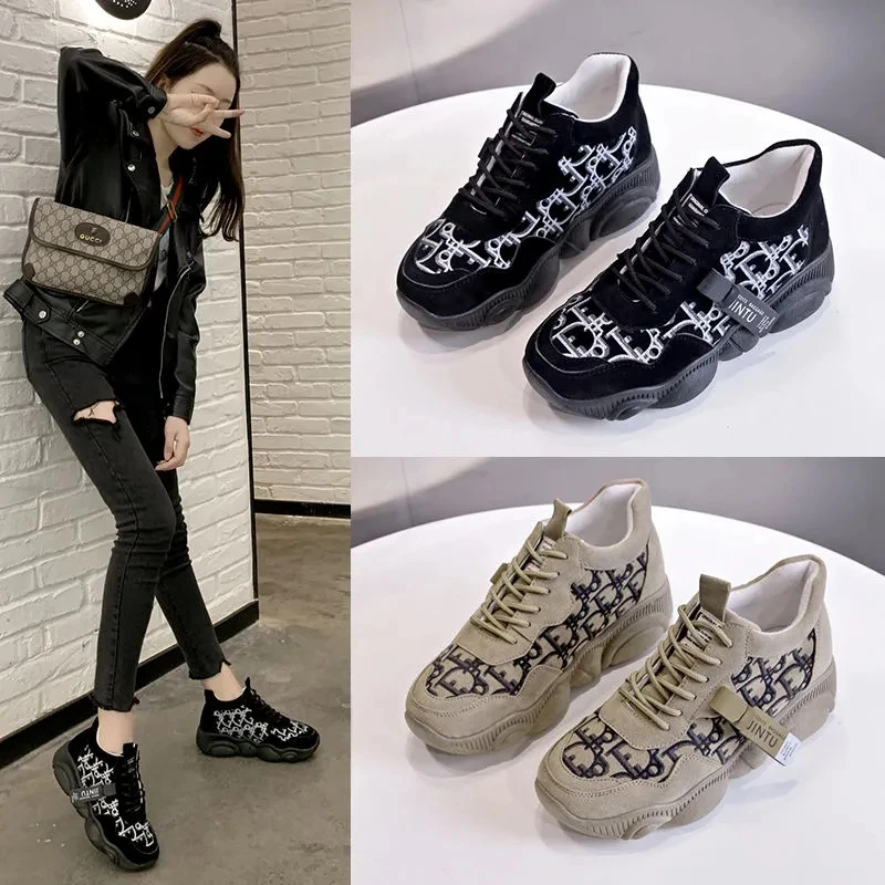 

Women Sneakers 2021 Summer Breathable Knitted Women's Running Shoes Vulcanized Shoe Rhinestone Casual Lace Up New
