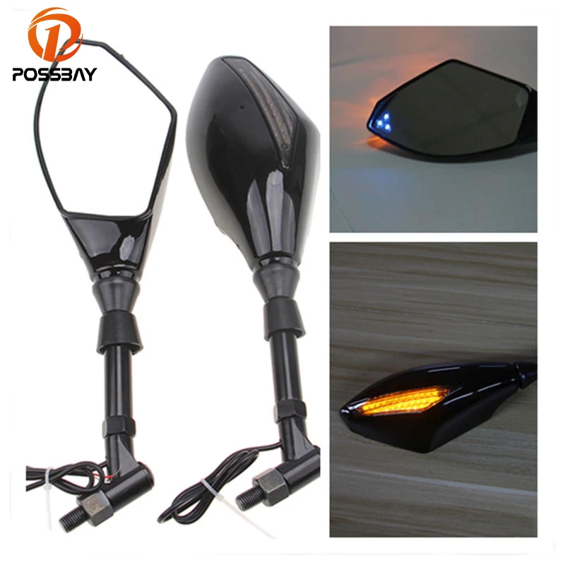 Универсальный указатель поворота POSSBAY для мотоцикла поворотный заднего вида