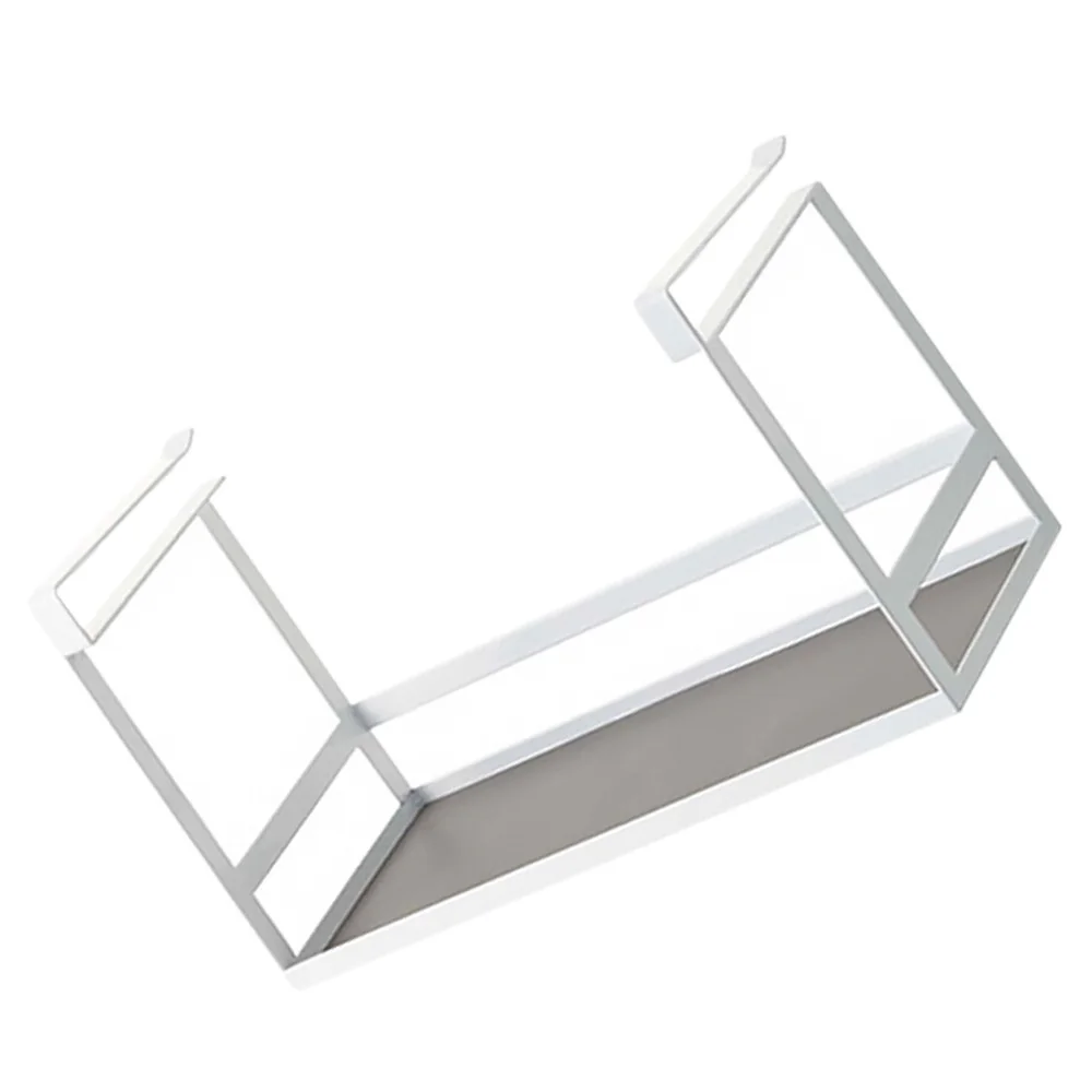 

1pc Kitchen Under Cabinet Seasoning Bottle Storage Shelf Storage Rack (Black)