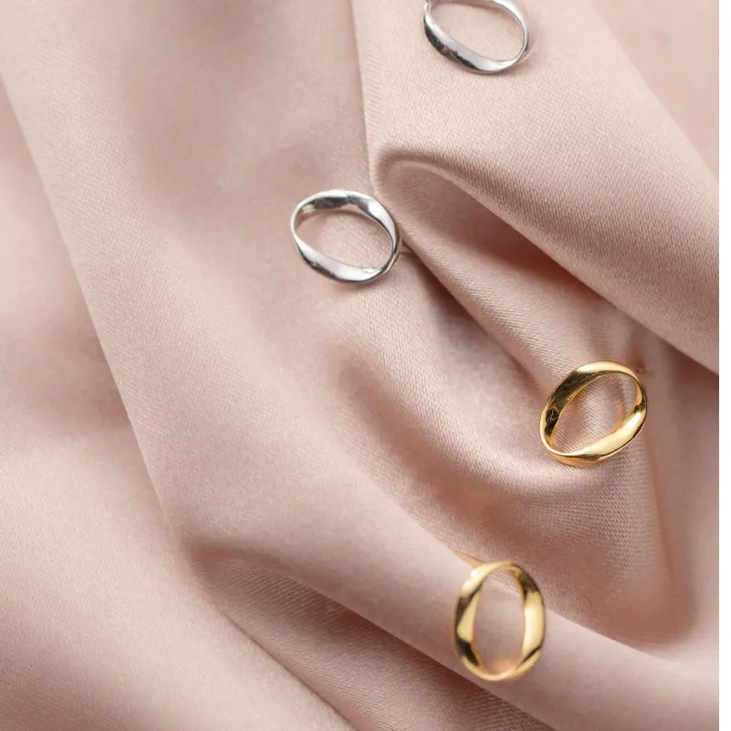 

925 Sterling Silver Small Irregular Letter O Shape Stud Earrings for Women Korean Cute Gold Color Plated Earings Fine Jewelry
