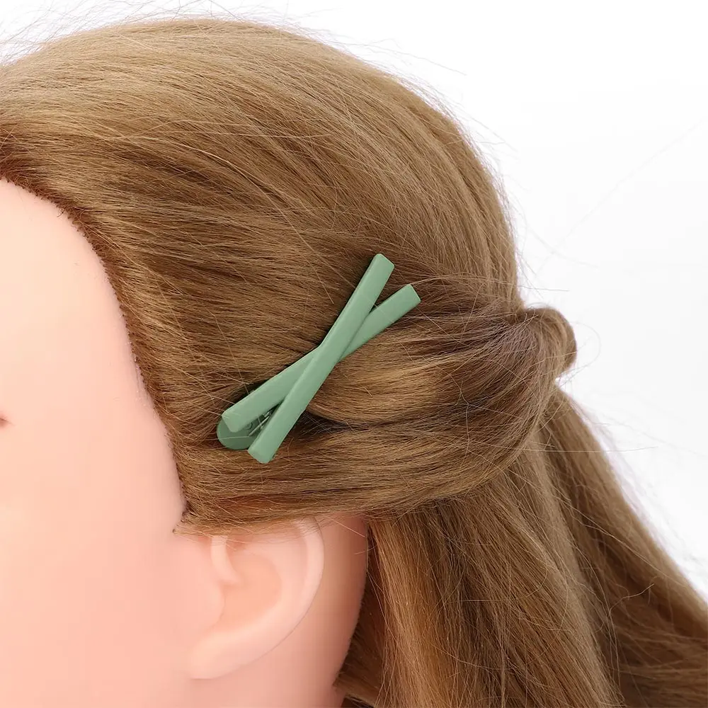 Детская матовая заколка для волос в Корейском стиле девочек и женщин маленькая