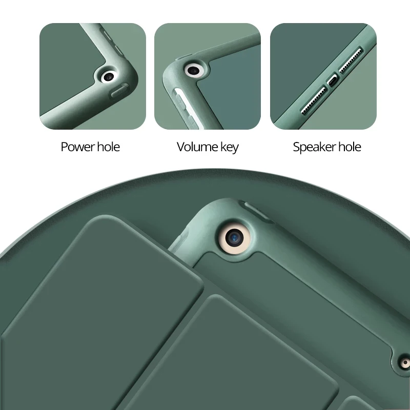 Умный чехол-подставка тройного сложения для iPad Mini 6 5 2021 Pro 11 12 9 чехол Air 4 3 2 1 10 7-го