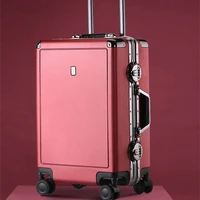 baggage 2024 inch men luggage sets bag trolley suitcaserolling spinner wheels pull rodwoman men aluminum frame traveller case