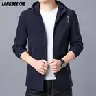 Высококачественная новая брендовая Роскошная Повседневная модная Осенняя Мужская Дизайнерская куртка ветровка с капюшоном ветрозащитная куртка мужская одежда 2022