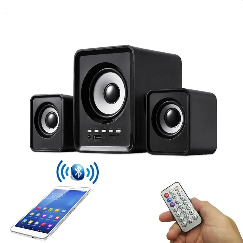 

Bluetooth stereo combination speaker card U disk with remote control wired multifunctional computer mobile phone mini speaker FM