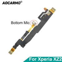 aocarmo bottom microphone main mic connector ribbon flex cable replacement for sony xperia xz2 h8216 h8266 h8276 h8296