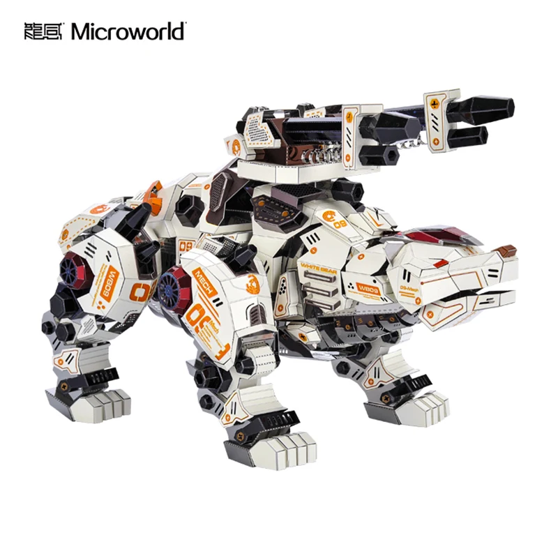 MICROWORLD Bear Treasure King 3D металлическая головоломка домашнее украшение коллекция для