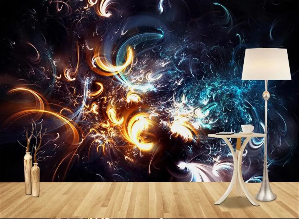 

Milofi European modern abstract fractal art interstellar large background wall
