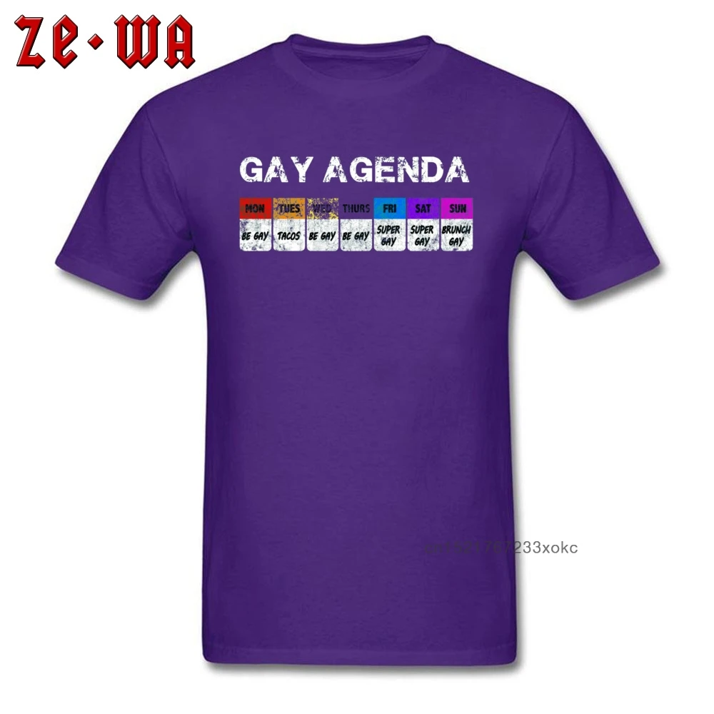 Мальчики Футболка Agenda забавные 2019 Мужская футболка Гей ЛГБТ гордость Tops & Tees