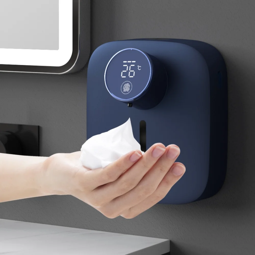 Умный автоматический дозатор для мыла с дисплеем температуры Перезаряжаемый USB