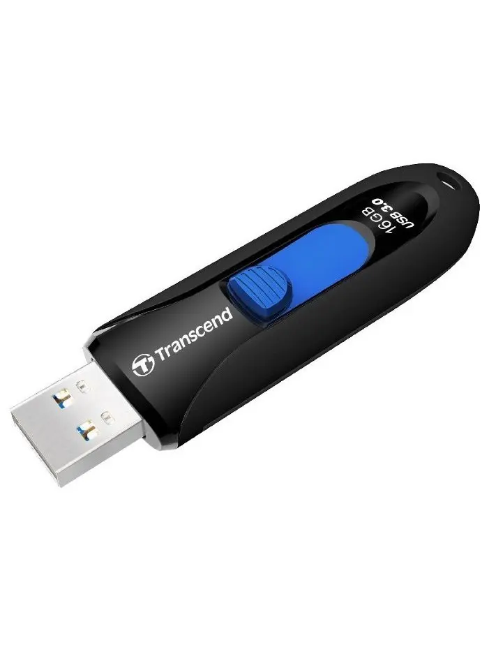 USB накопитель Transcend 16GB JetFlash 790 синий/черный | Компьютеры и офис