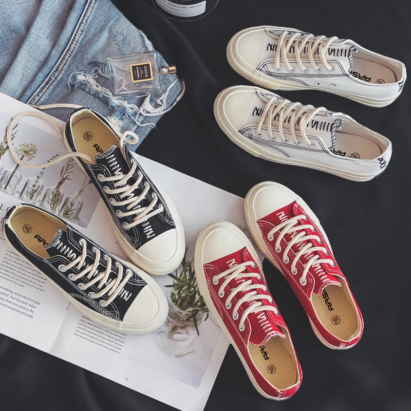 Мужская Вулканизированная обувь новинка 2019 парусиновая универсальная шикарная