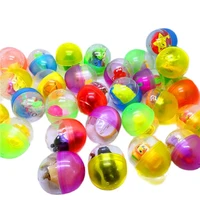 10pclot 4755mm ellipse plastic color balls capsules toys with inside different small toys randomly mix for vending machine