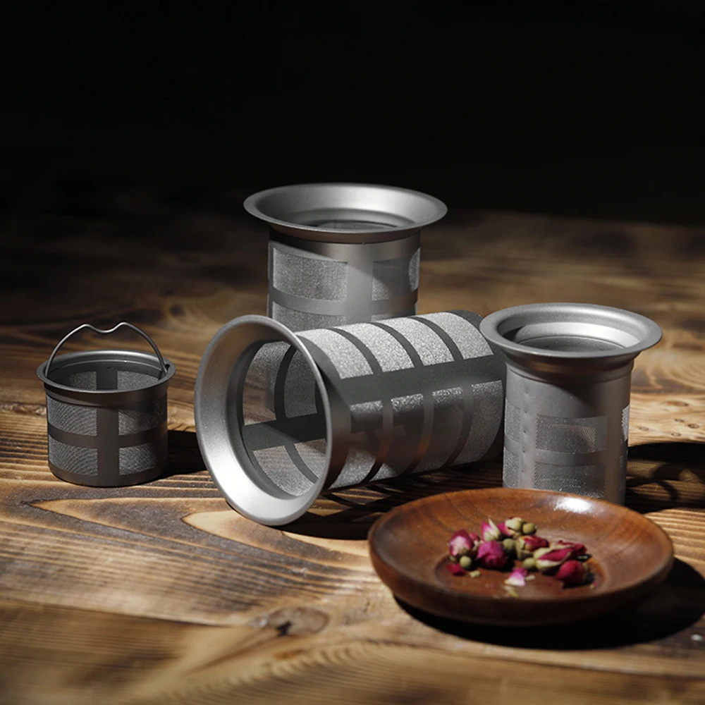 Титановая сетчатая чайная корзинка для заварки фильтр наружной посуды чайного