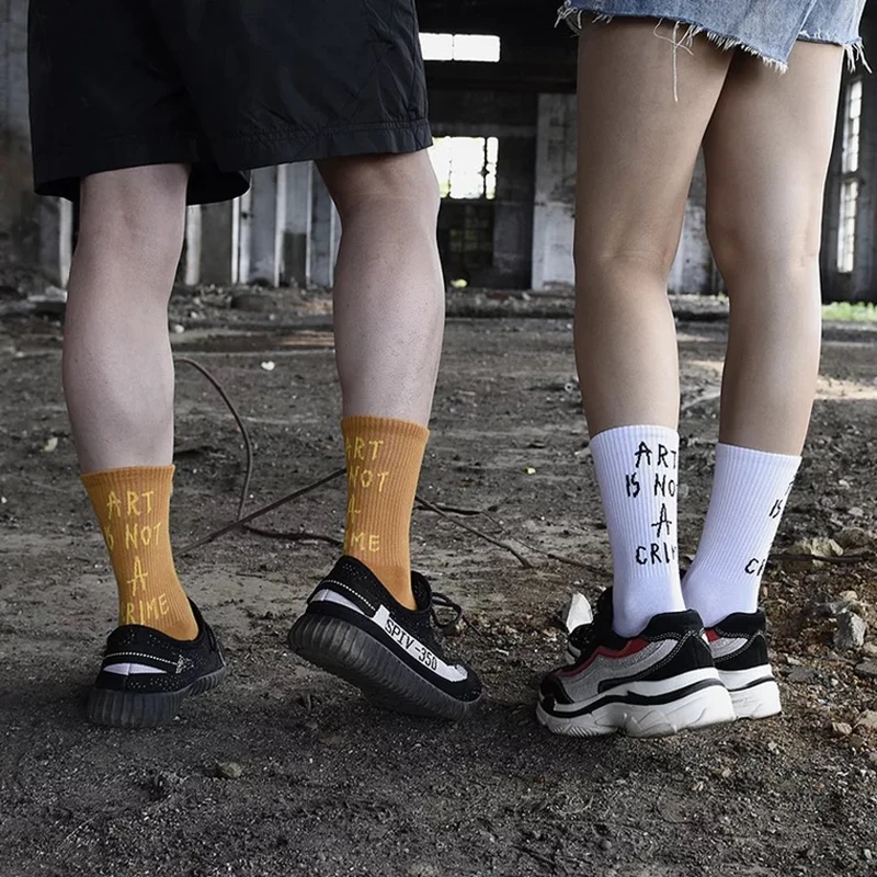 Носки хип хоп счастливые Модные мужские уличные стильные носки подарки для