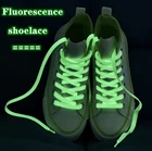 1 пара светящиеся шнурки на плоской подошве парусиновые кроссовки шнурки светится в темноте ночи Цвет флуоресцентные шнурки для обуви; Цвета: белый, розовый и зеленый 120