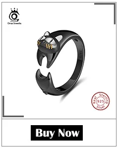ORSA JEWELS Настоящее 925 пробы серебряные женские кольца AAA Блестящий кубический циркон паве установка женские ювелирные изделия для вечеринки SR54