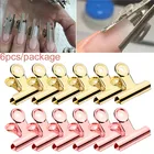 Зажимы для ногтей, из нержавеющей стали, для акриловых ногтей, 610 шт.