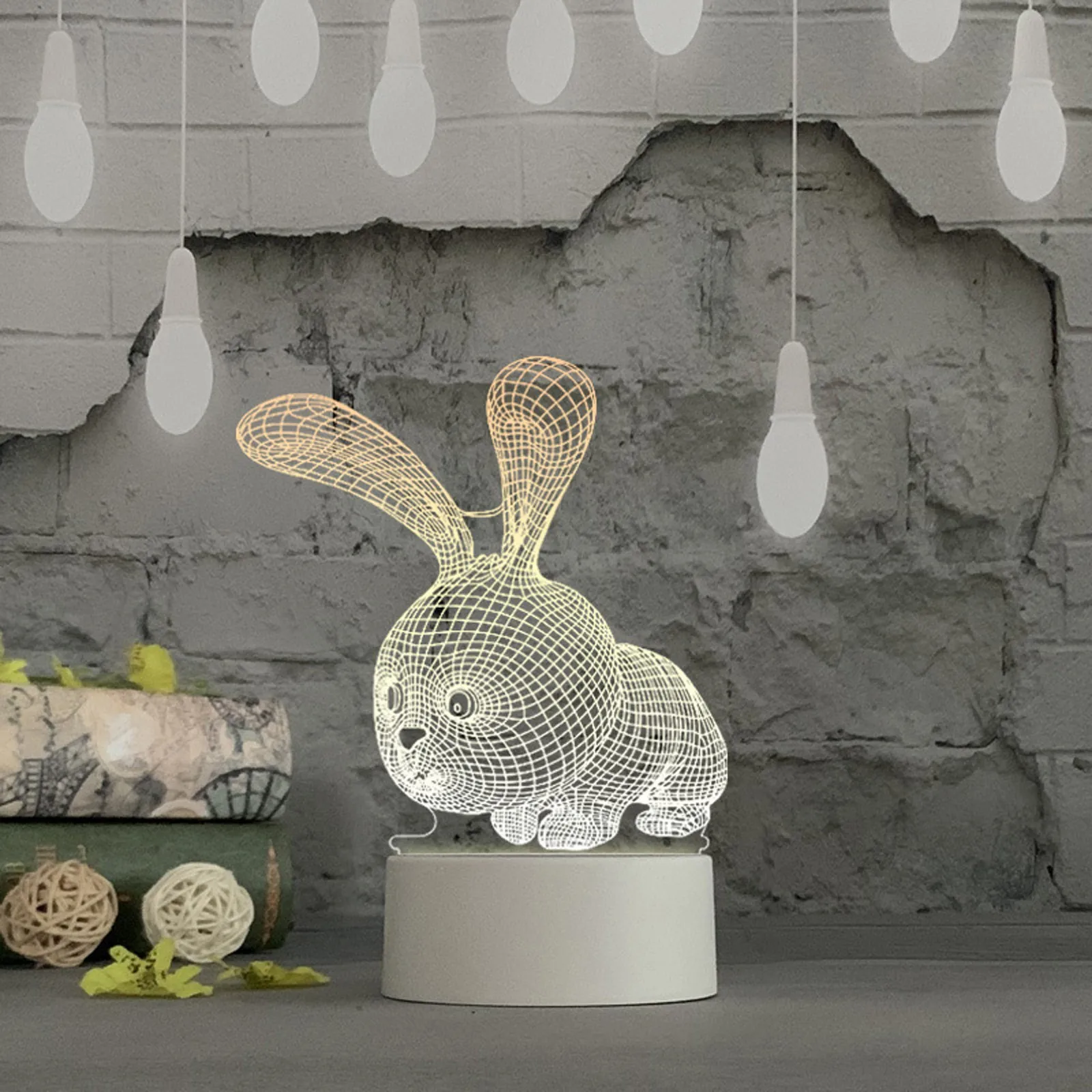 Акриловый ночсветильник с Usb-разъемом 3d лампа для стола спальни Декор подарок