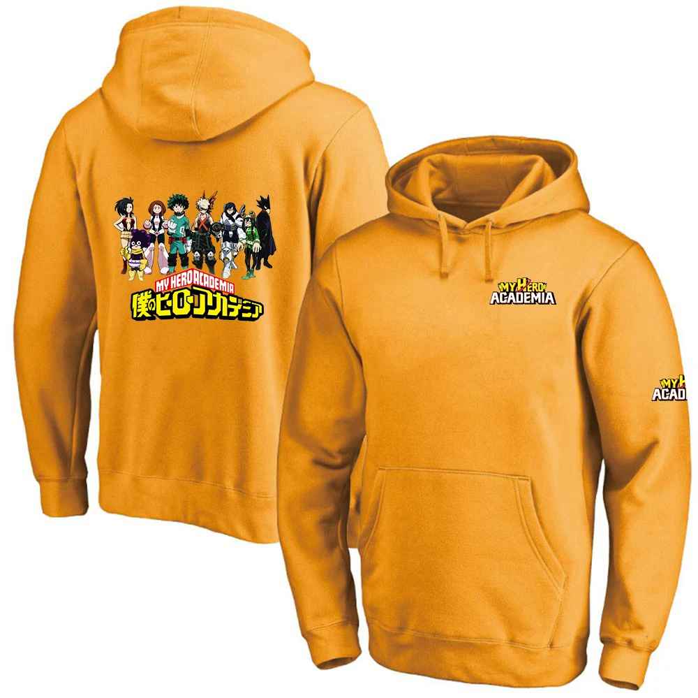 

2021 Spring utumn Anime My Hero Academia Hoodies Customize Casual Fashion Coats Pullover Fleece Cotton Sweatshirts Tops