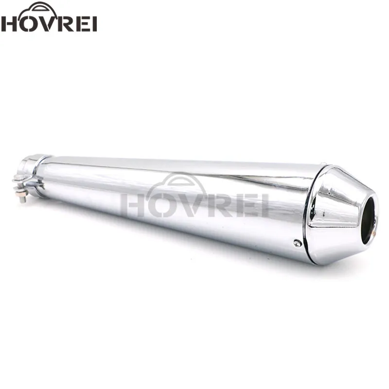 Универсальный Ретро Мотоцикл выхлопная труба Винтаж кафе гонщик глушитель для