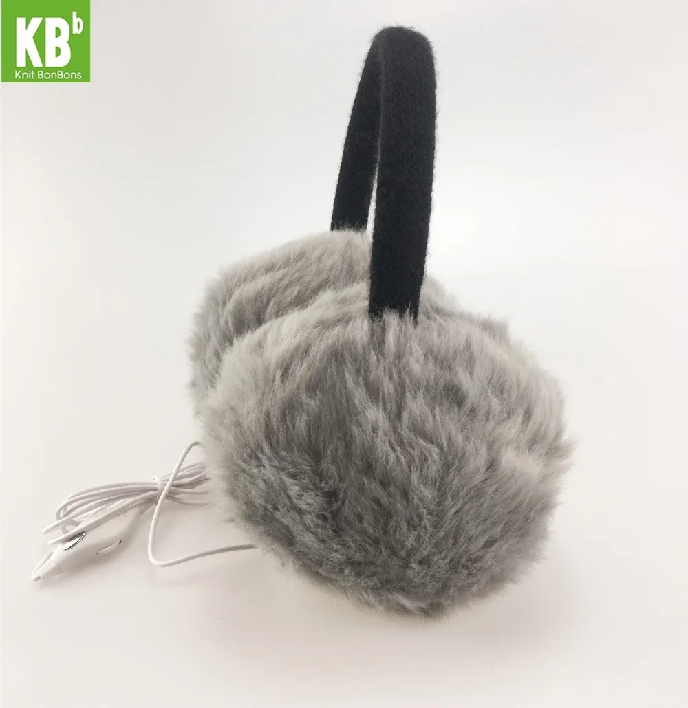 KBB зима-весна 4 цвета MP3 музыкальные наушники Для женщин леди дети Для мужчин вязаное теплое модное пальто из искусственного меха; теплые зимние плюшевые Тапочки наушники