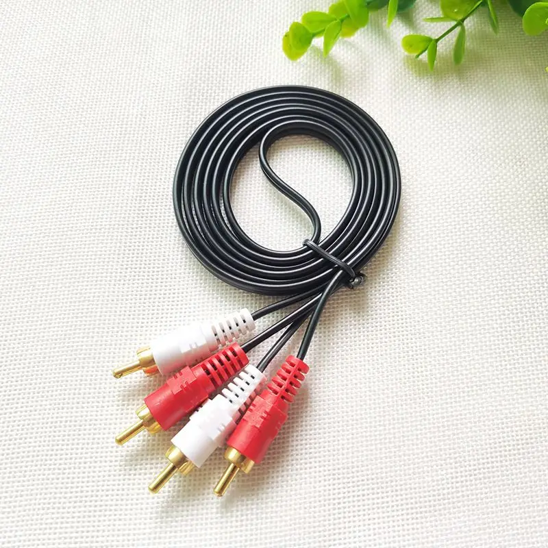 2 RCA штекер Мужской кабель стерео аудио AV для DVD tv CD усилитель звука|Кабели HDMI| |