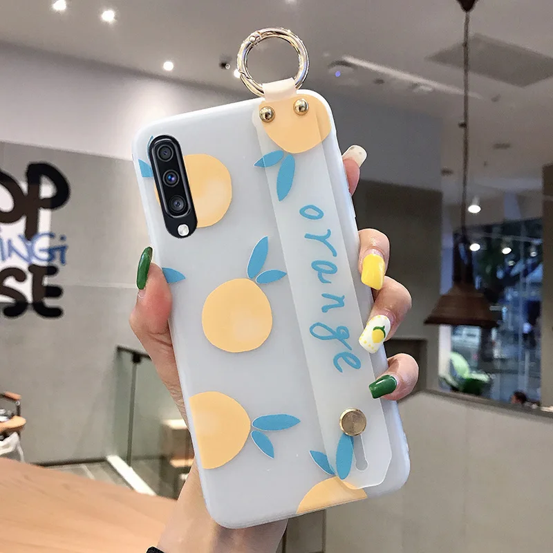 SK3-23WDOrange Socoupair Мягкий чехол из ТПУ для samsung Galaxy Note 8 9 10 S10 S9 S8 plus A40 A50 a10 a70 a30 a20 A60 держатель для телефона - Цвет: SK3-23WDOrange