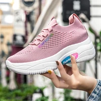 2021 spring women breathable shoes woman flat slip on platform tenis for women mesh sock sneakers shoes zapatillas aire mujer